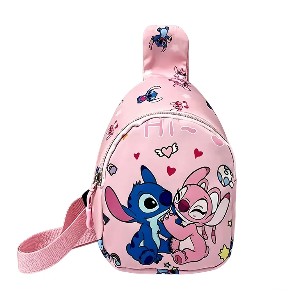 Nouveau Sac de Poitrine Stitch Angel, Sac Bandoulière Anime, Sac à Bandoulière Décontracté Tendance, Porte-Monnaie, Meilleur Cadeau 2026