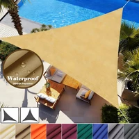 Vela triangular para sombra de sol, refugio impermeable, cubierta para Patio, bloque UV 95%, tela de sombra para pérgola, patio trasero, jardín, toldo de transporte