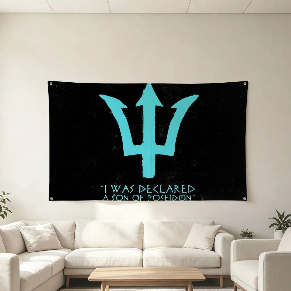 Son Daughter Poseidon Greek  Flags for Bedrooms Home Decor Items Outdoor Decors Garage Decoration Flaga