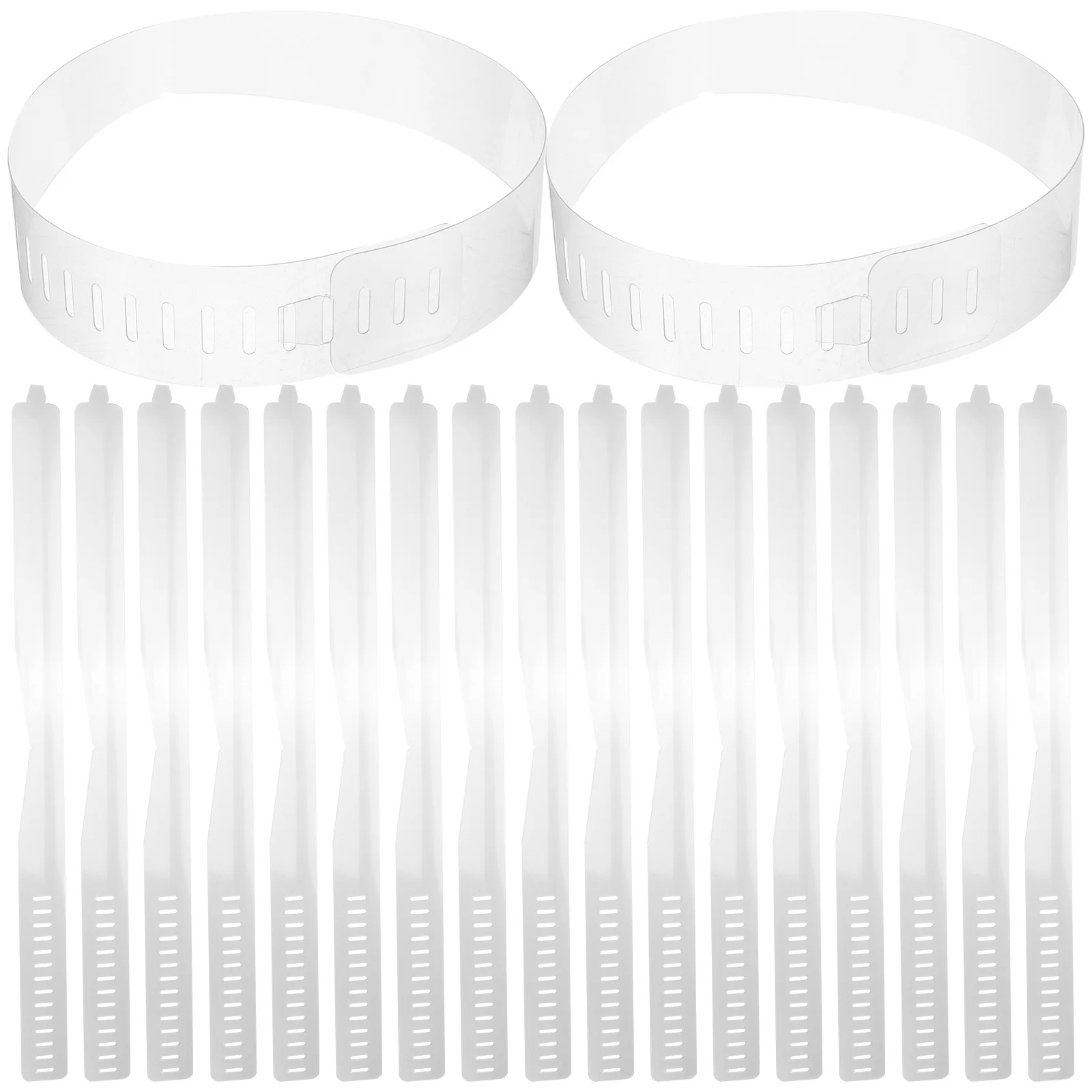 100 szt. Przezroczyste, regulowane podpórki do kołnierzyków koszul męskich z PVC, plastikowe kształtki do kołnierzyków koszul wizytowych