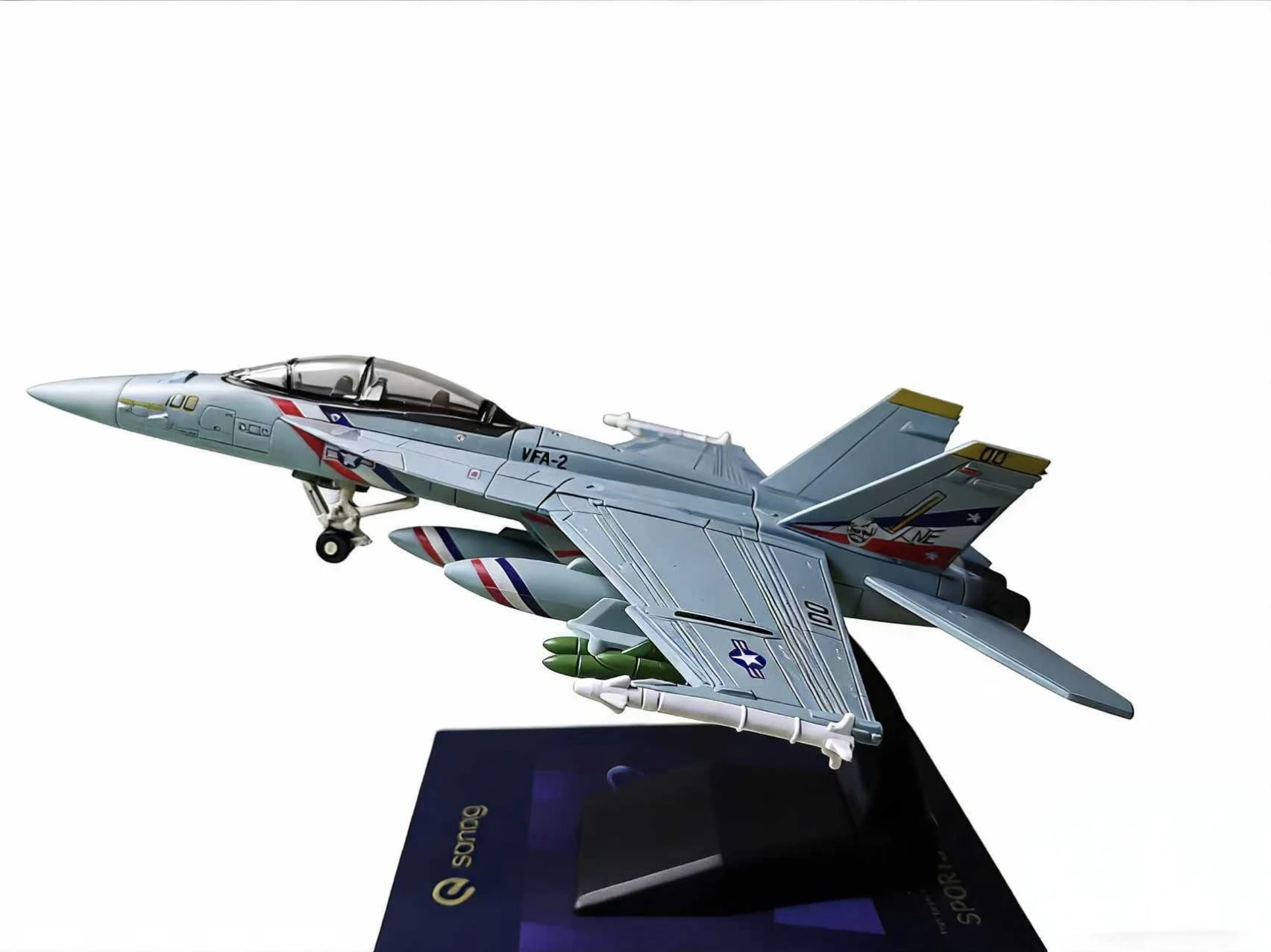 1:72 Scale F/A-18 Super Hornet Bounty Hunter VFA-2 Plastic Diecast