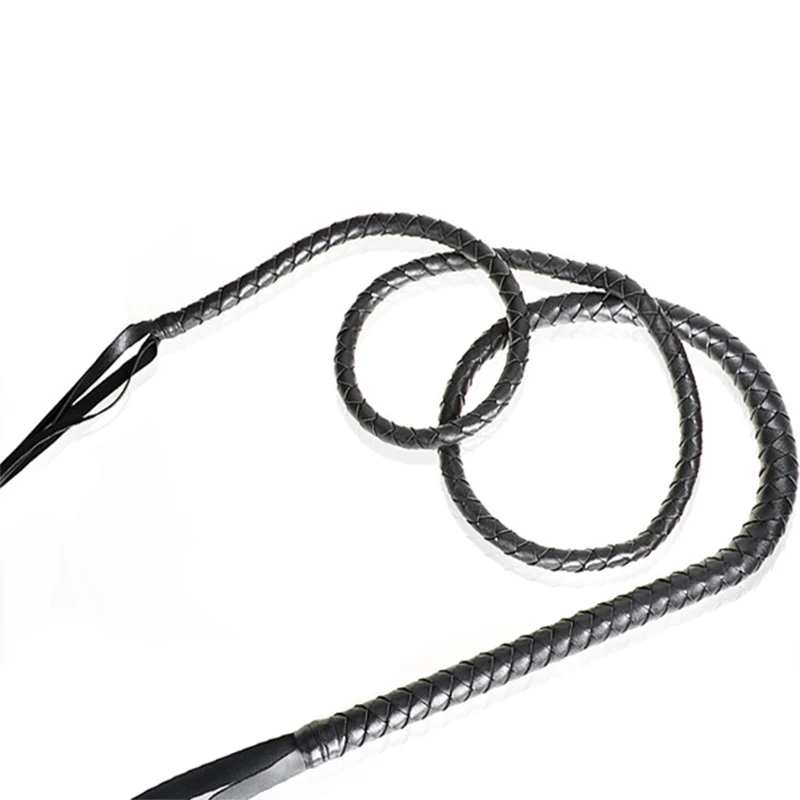 About 19.5Meters Single-strand Leather Whip Fitness Whip Erotic Whip Martial Arts Performance Home And Outdoor Dual-use Products