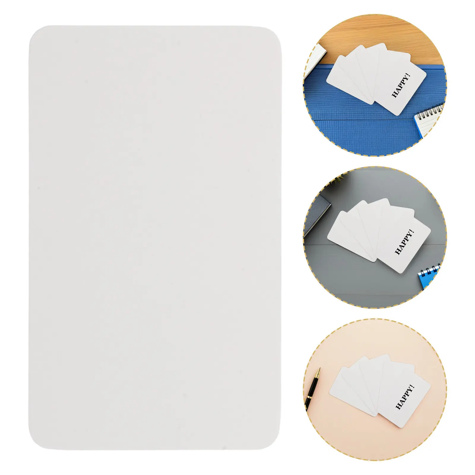 

200 шт. пустых двусторонних карточек из белого картона карманного размера для изучения лексики, учебные пособия для языковых классов