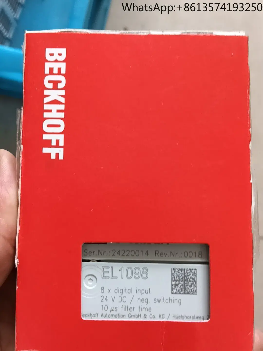 

BECKHOFF Beckhoff module EL1098 brand new original genuine spot
