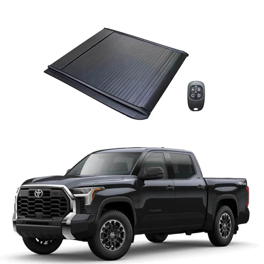 

High Quality Waterproof Pickup Bed Electric Tonneau Cover 4x4 Aluminum Roller Lid Shutter For Toyota Hilux 4x4 Tundra Tacoma