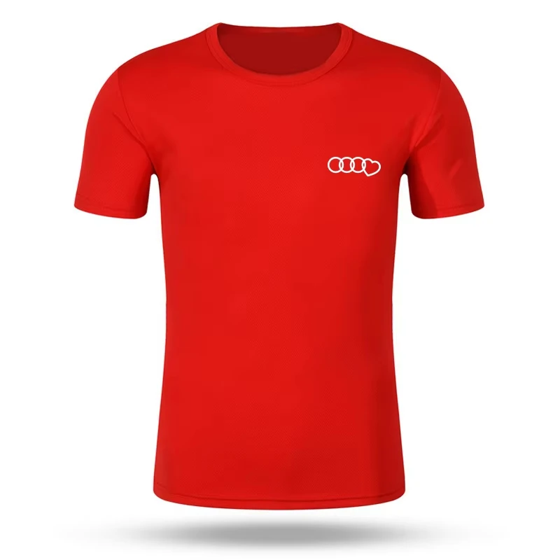 2024 الصيف تي شيرت للرجال الركض قصيرة الأكمام المحملة ملابس عصرية اليومية التجفيف السريع عادية س الرقبة البلوز رياضية القمم #4