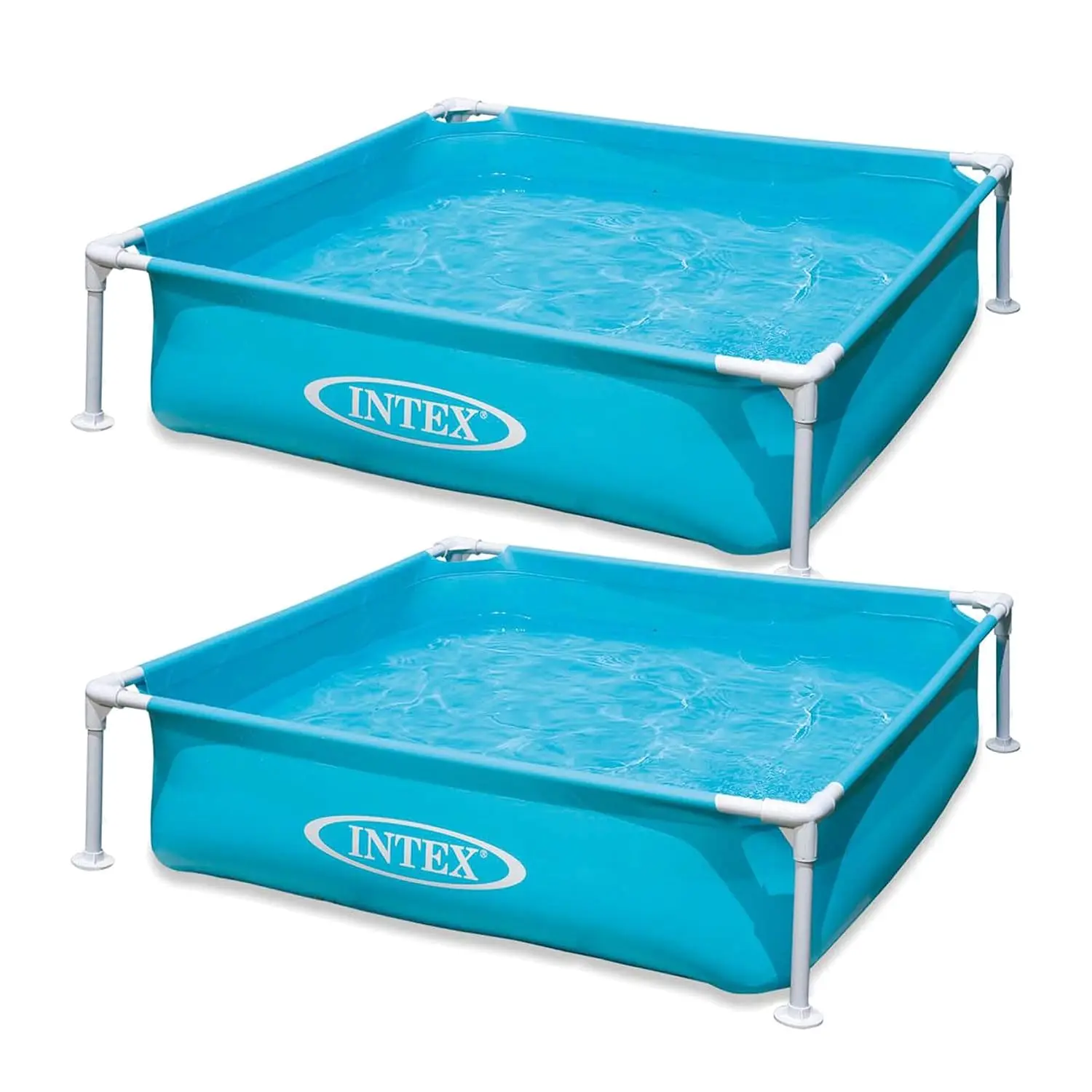 2 Pack 4ft x 12in Mini Frame Kiddie Beginner Swimming Pool, Ages 3 and Up, Custom