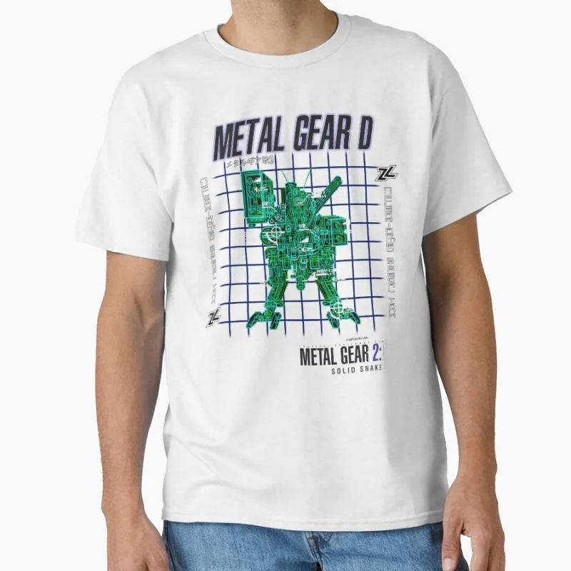 

D Schematic Metal Gear Solid Kojima production MGS 1103 Video game Gift T shirt for man Large size Tops Graphic Print Clothes