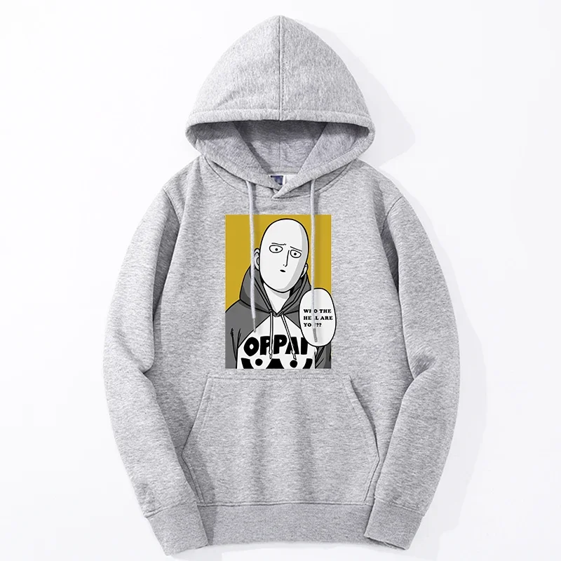 One punch man graphic hoodie pullover Japan anime Seoul mens sweatshirts Harajuku new fleece pullover sudaderas