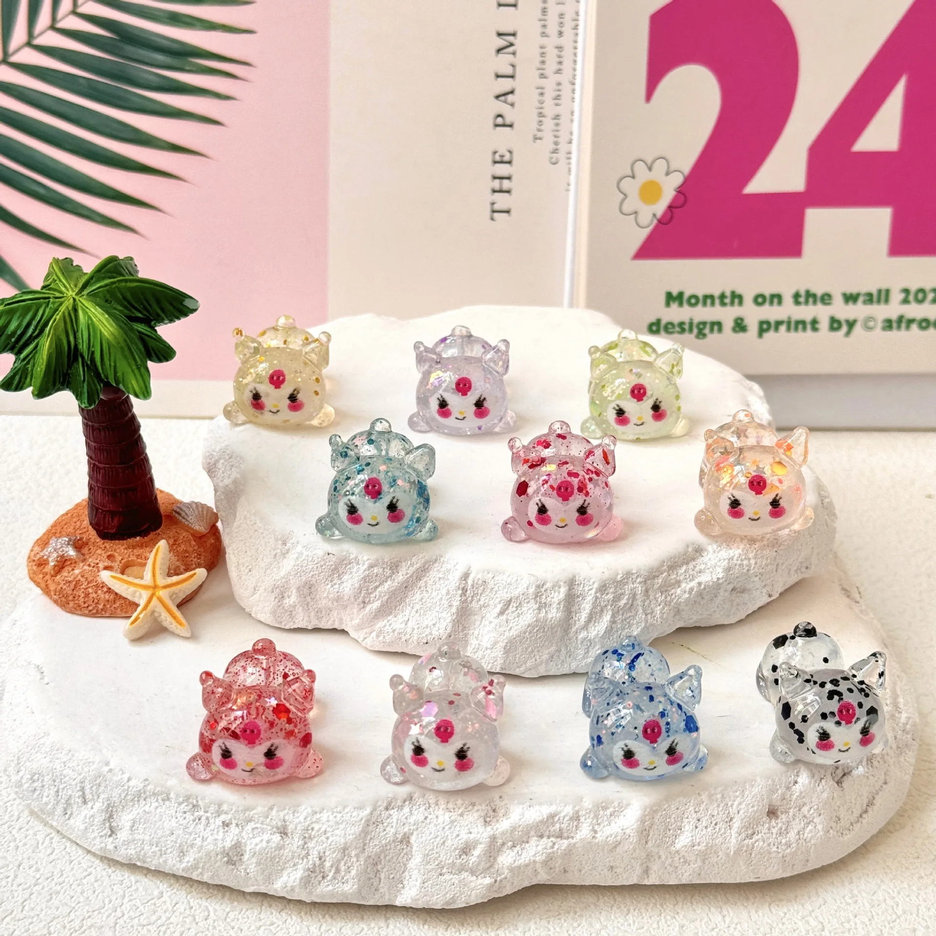 

Luminous flash lying-down posture kitten DIY accessories, decorative items, tabletop ornaments, cultural products, small gifts