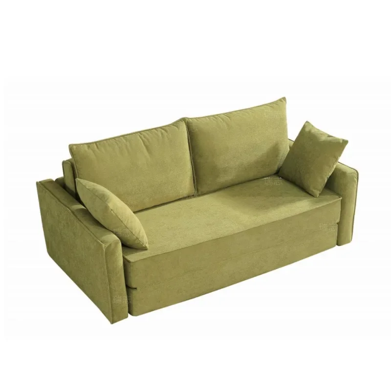 Compressed vacuum roll cloth sofa, Italian minimalist modern, living room foldable Internet celebrity simple sofa bed