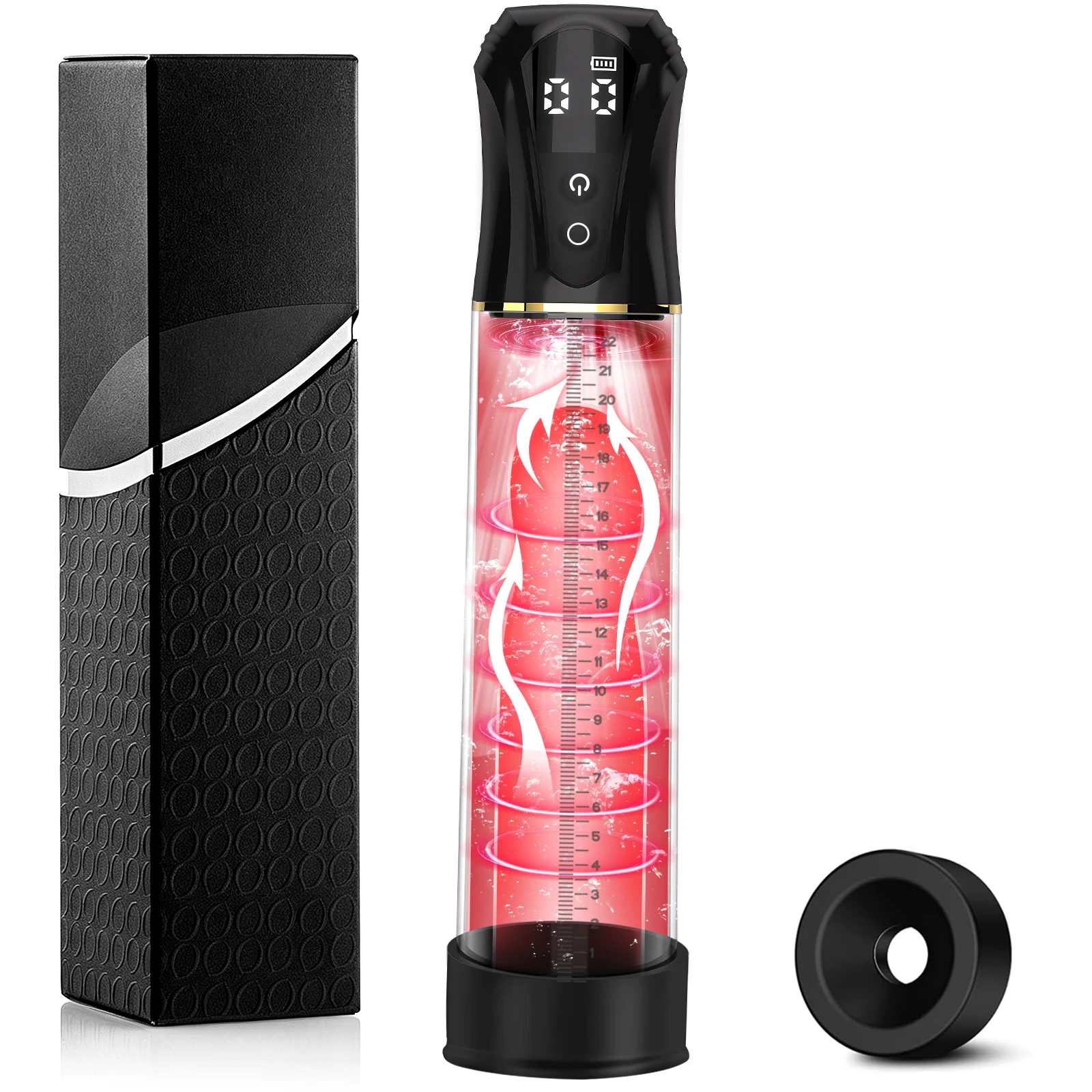 Luxurious Field Automatic Vacuum Sucking Pump 3 Suction 4 Training Penis Enlargement Enhance Delay Trainer Adult Sex Toy for Men
