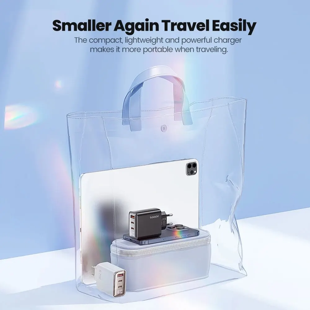 Toocki 67W GaN USB Type C Charger Digital Display 65W 45W PPS PD QC4.0 Quick Charge For Macbook Laptop IPAD Tablet iPhone 15 14 썸네일 4
