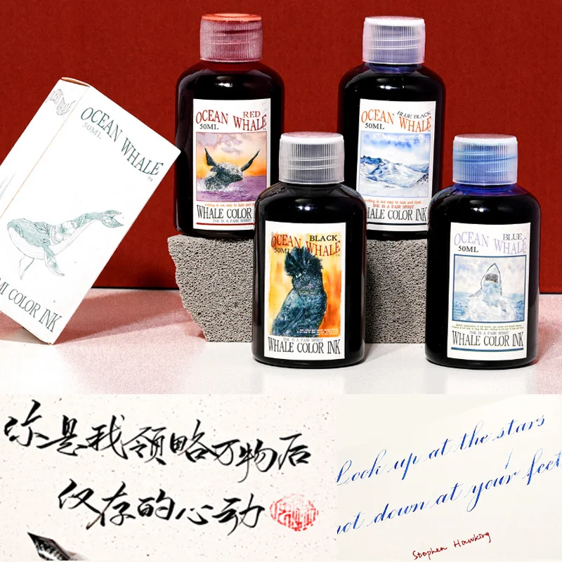 

50 мл неуглеродные чернила, быстросохнущие, не повреждающая бумага и ручка для перьевой ручки, ручки для рисования каллиграфии