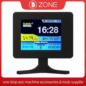 スマートTVデザインの液晶画面付き暗号マイナー,nerdminer,ビットコイン,暗号,ソロ,オフィスマイナー,v2,56km/s, 2.8インチ