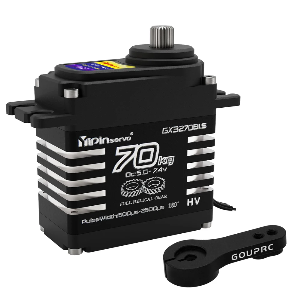 70KG Brushless Servos 7.4V High Torque Servos Metal Gear Steering Servos for 1/8 1/10 1/12 RC Truck Car Crawler Boat Robot