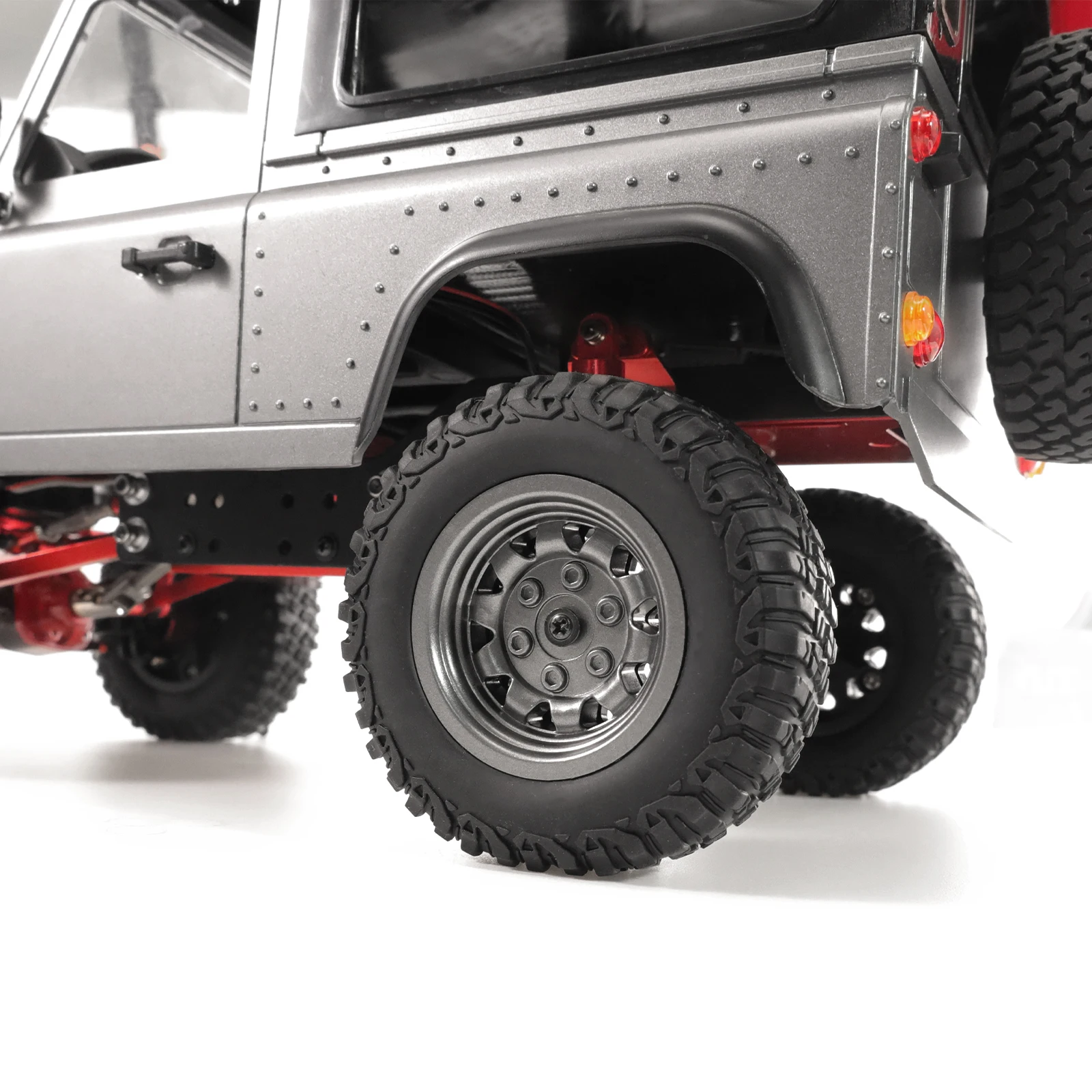 5mm Hex MN99S Rubber RC Wheels for MN98 MN82, WPL C24-1 B36 D12 C64 D74-1 Off Road Car Upgrade, High-Performance RC Tire 75mm