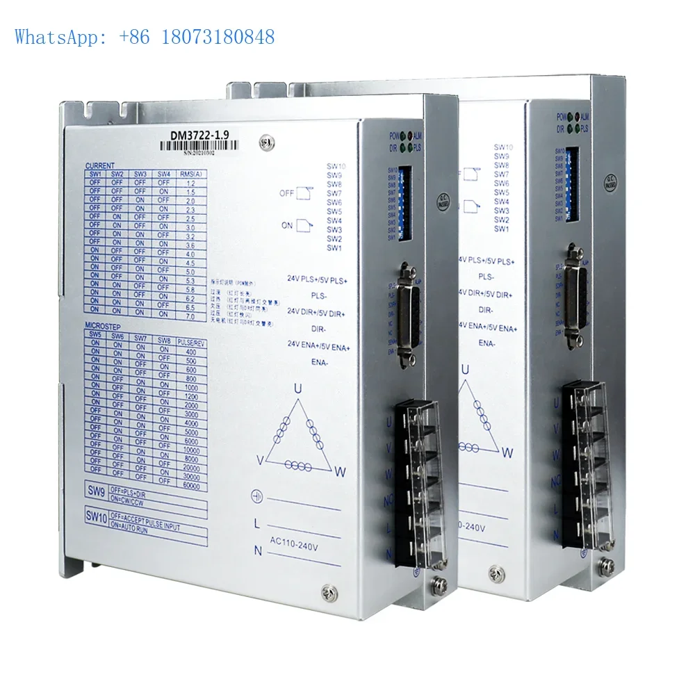 HLTNC 7A AC110-240V three-phase digital driver DM3722 suitable for 110/130 stepper motor driver