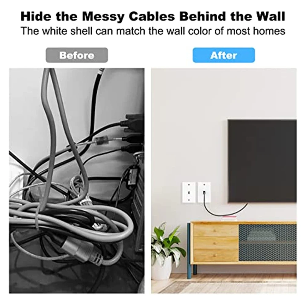 Переходник с разъемом Keystone, переходник с женским на женский, разъем HD для настенной панели