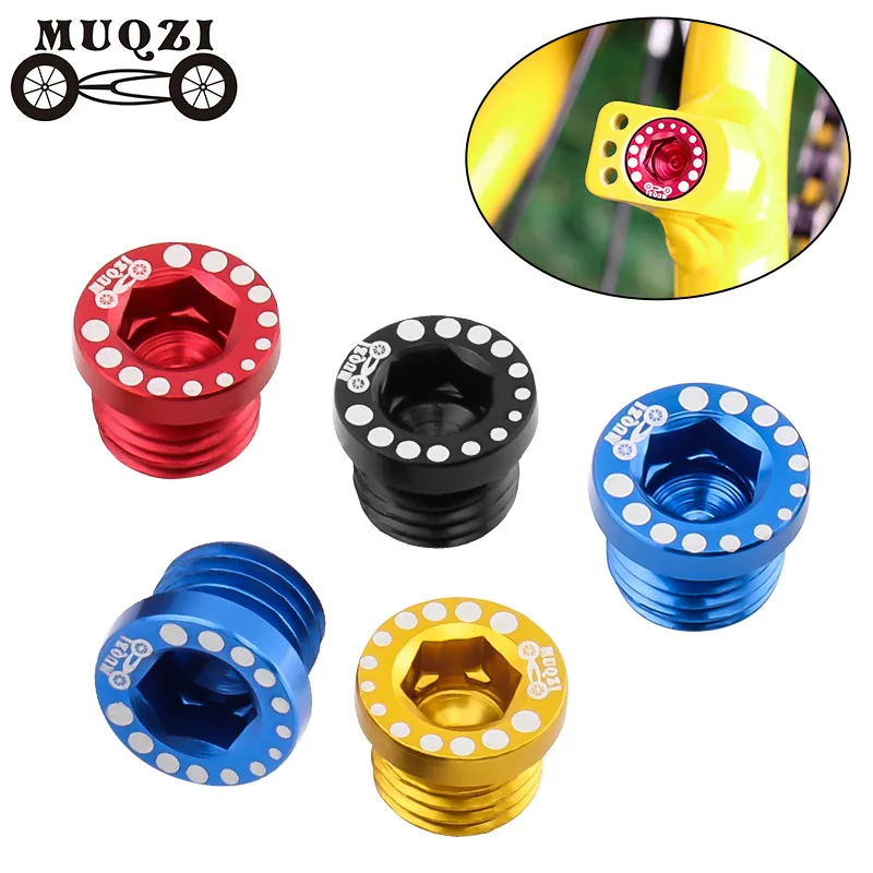 MUQZI 2/4pcs V Brake Ultralight Alloy Screw M10 Thread Distance 1.25 Bicycle Frame V Brake Hole Bolts