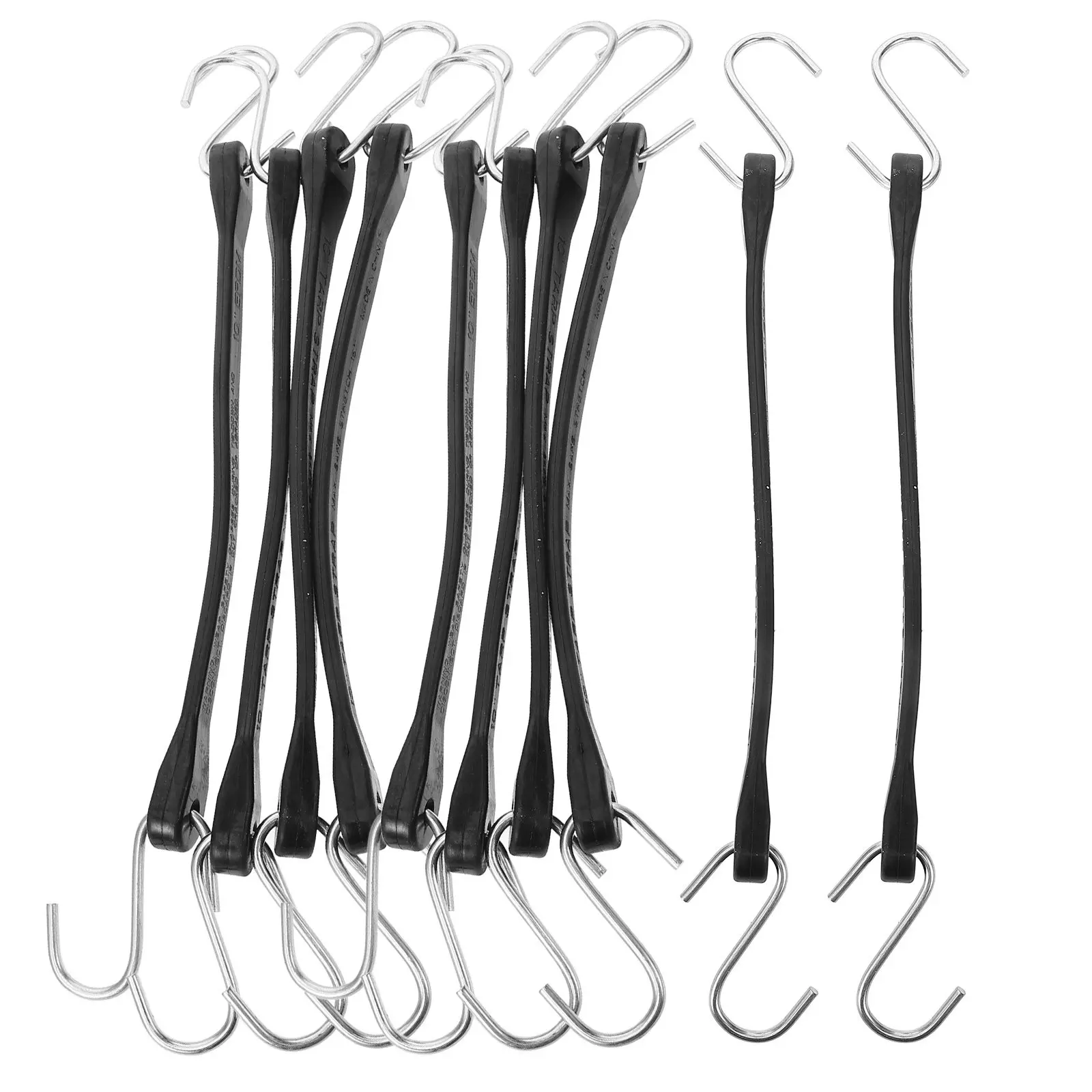

10Pcs Rubber Luggage Straps Heavy Duty Adjustable Travel Suitcase Belts for Outdoor Luggage Supplies Secure Fastening