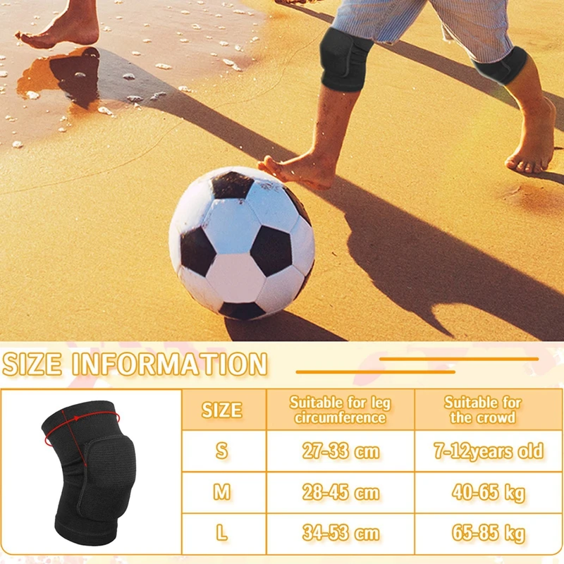 1Pair Sports Knee Pads for Volleyball Yoga Women Kids Men Patella Brace Support Dancing Kneepad Fitness Protector Work Gear