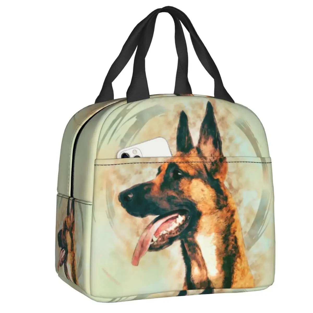 

Belgian Malinois Lunch Box Leakproof Warm Cooler Thermal Food Insulated Lunch Bag for Women School Picnic Reusable Tote Bags