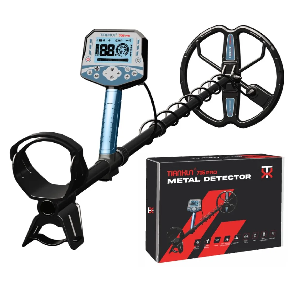 Professioneller TX705 Golddetektor für Schatzsuche, Expedition, Ganzmetall-Schatzsucher, Metalldetektor, Entdeckungen, Erkundung