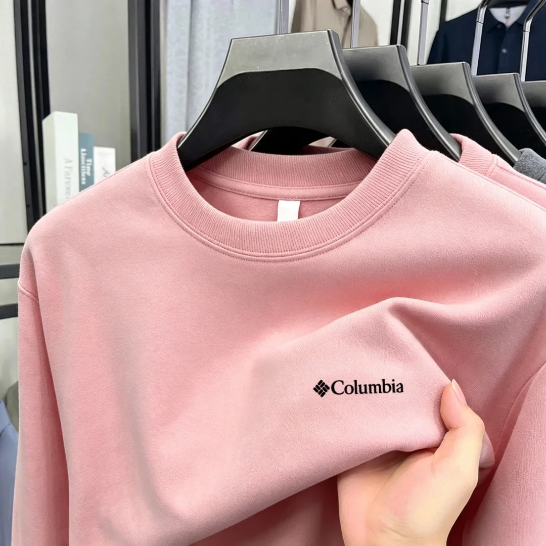 Soft cotton high-end brand men's long sleeved round neck T-shirt autumn fashion embroidered loose Korean sweatshirt casual top