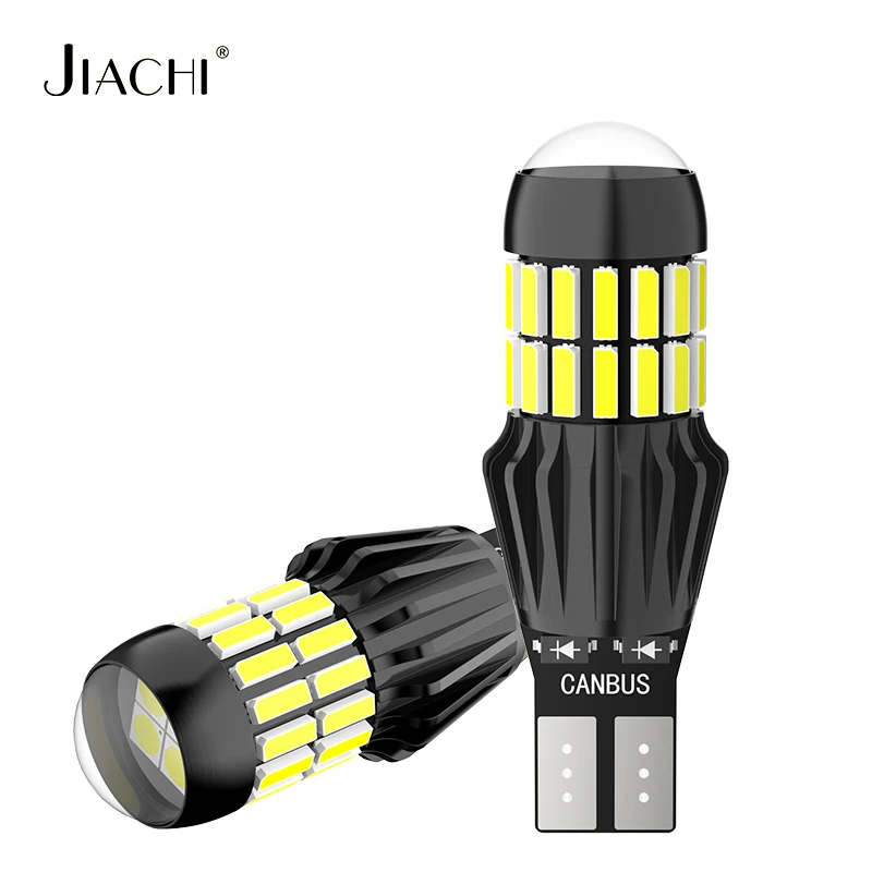 

Jiachi 2PCS T15 T16 Led Bulb 921 912 Car Reverse Lamp W16W Auto Burner Parking Backup Light Canbus Error Free 12-24V White 6000K