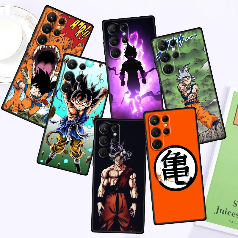 Trend D-Dragon Ball Goku For Samsung Galaxy S24 S23 S22 S21 S20 FE S10 S10E Plus Ultra Pro Lite 5G Black Soft Phone Case