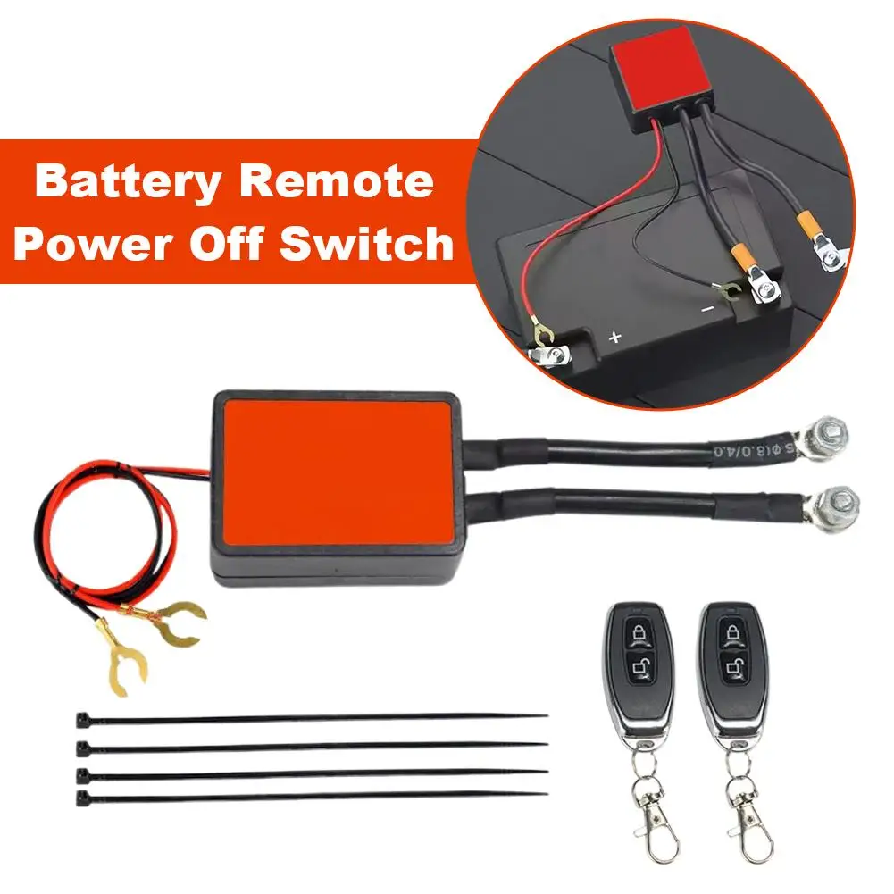 Remote Battery Disconnect Switch High Power Wireless Remote Power Switch Control D Battery C12V Off Automatic Shut Relay Sw U0E6