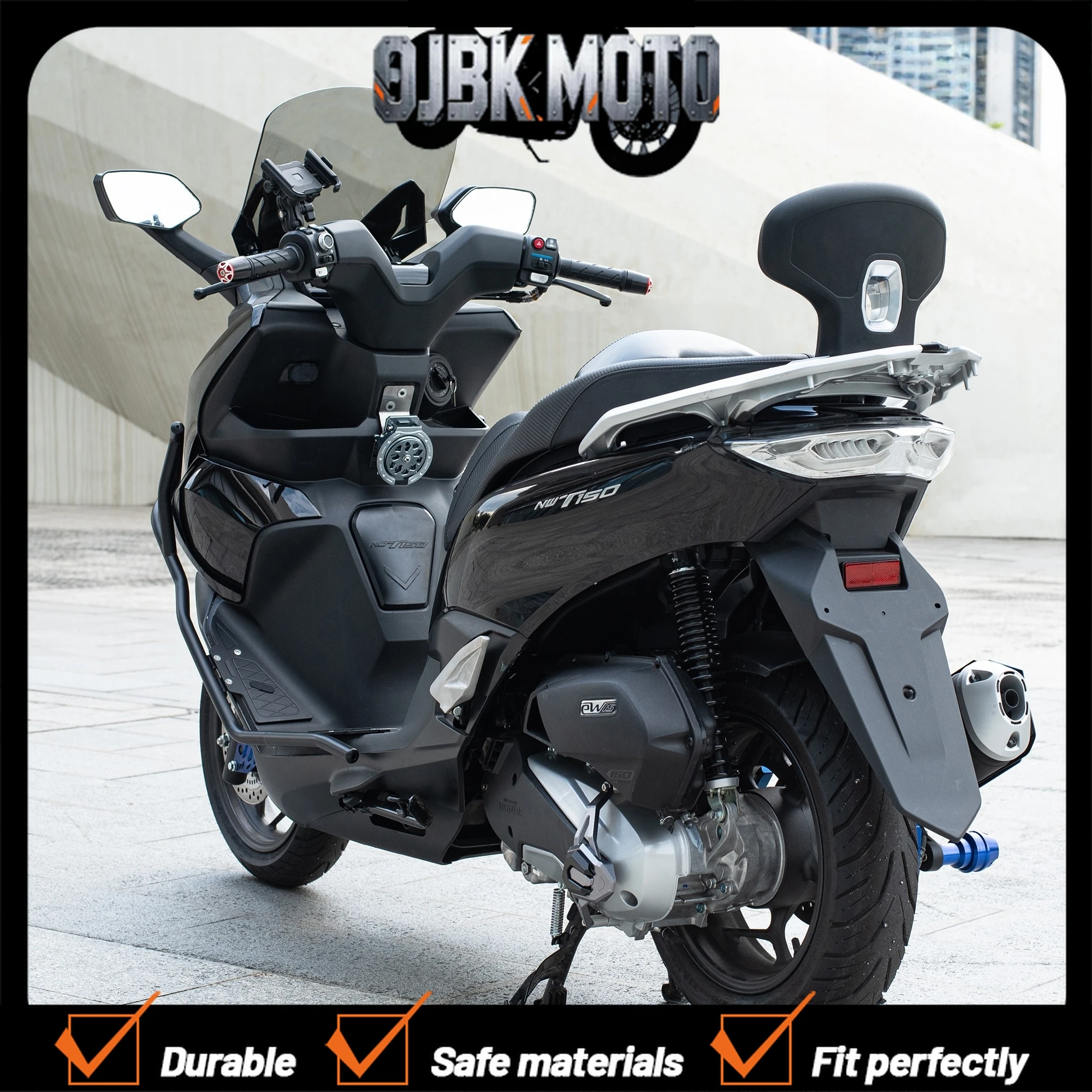 For Honda NWT150 modified passenger rear backrest comfort rear backrest lumbar support rear backrest non-destructive installatio
