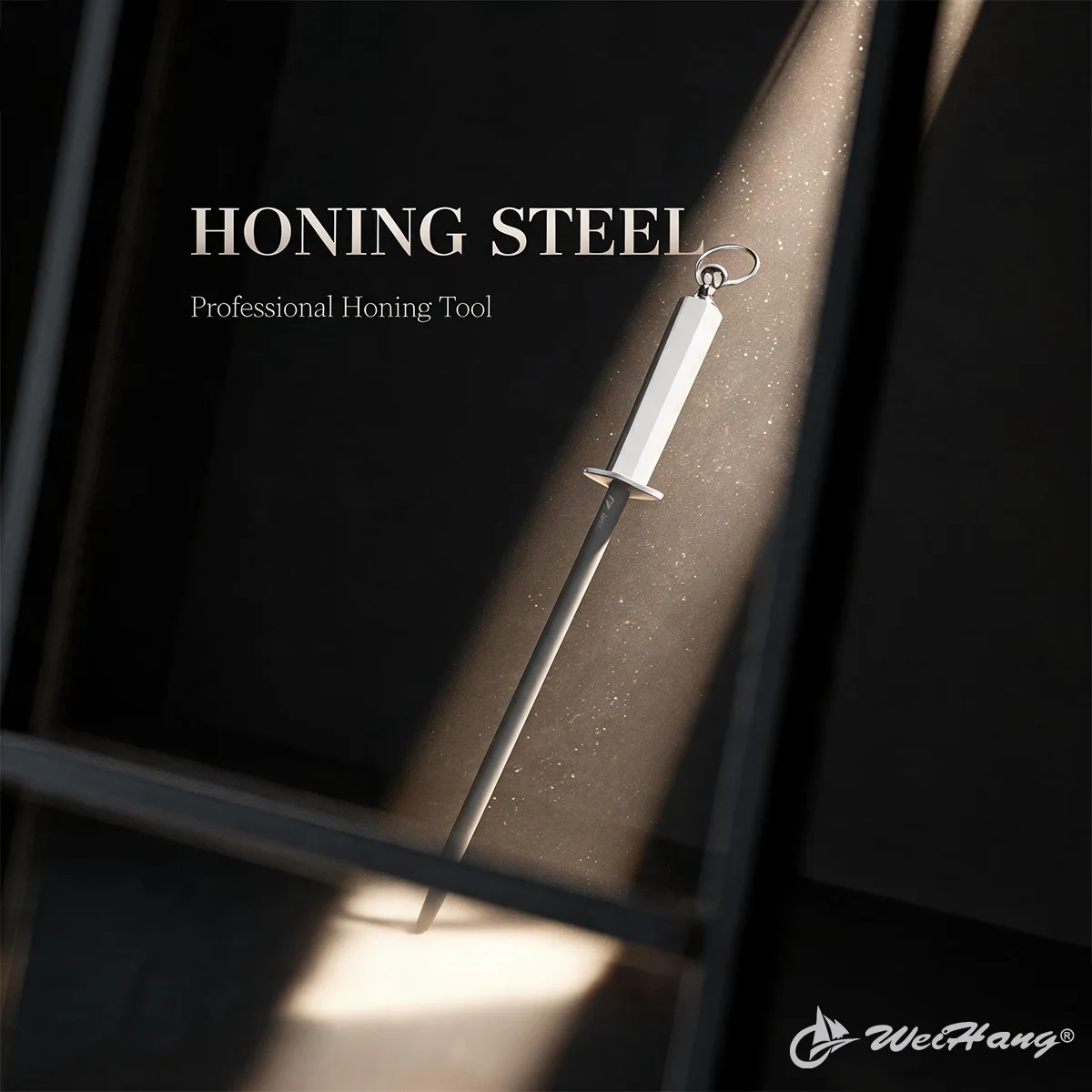 Professional Chef Blade Sharpener Rod Black Steel Sharpening Stick Honing Steel For Kitchen Blade Stainless Steel Blade