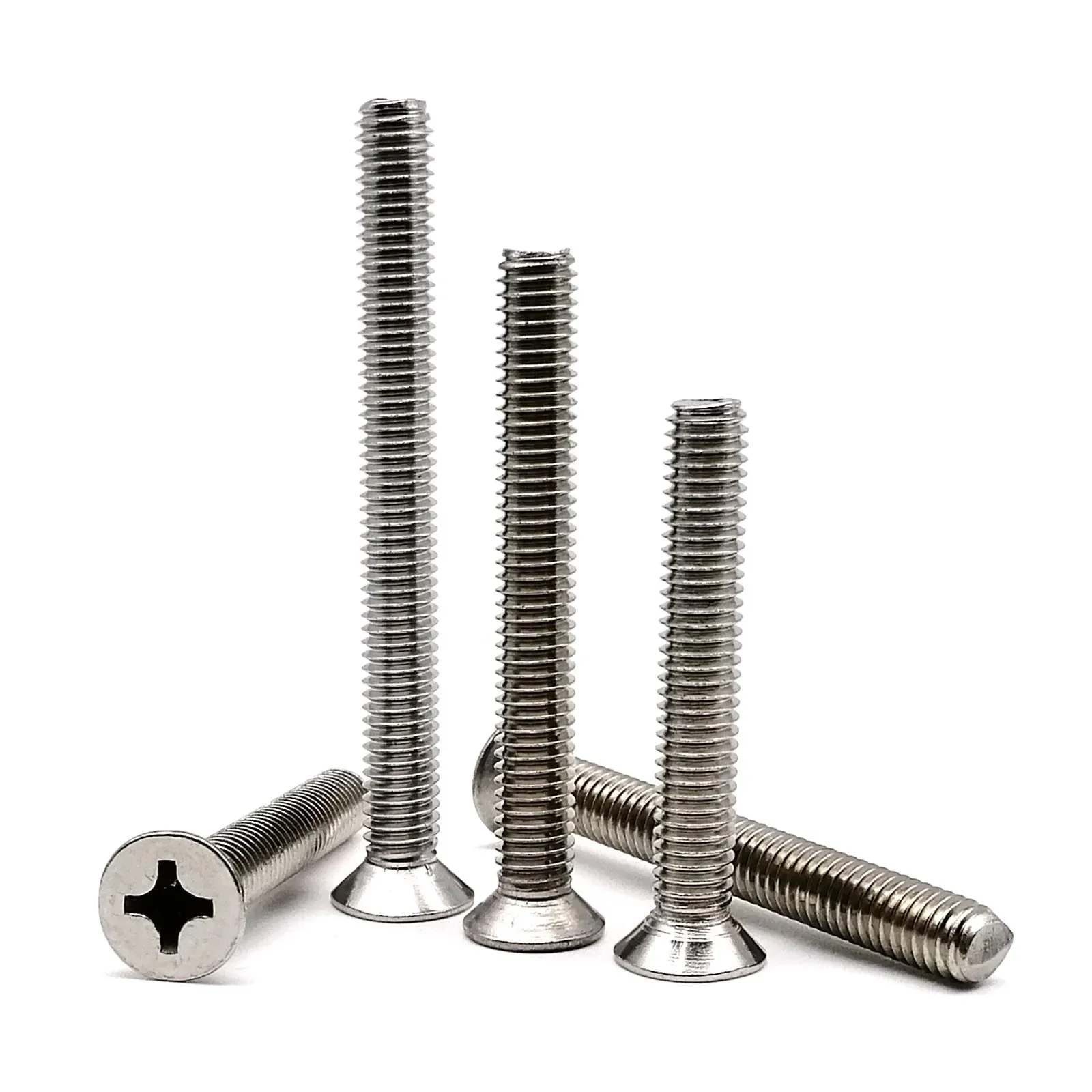

Lengthened M2 M2.5 M3 M3.5 M4 M5 M6 M8 3-100mm Cross Phillips Flat Countersunk Head Screw Bolt A2-70 304 Stainless steel GB819