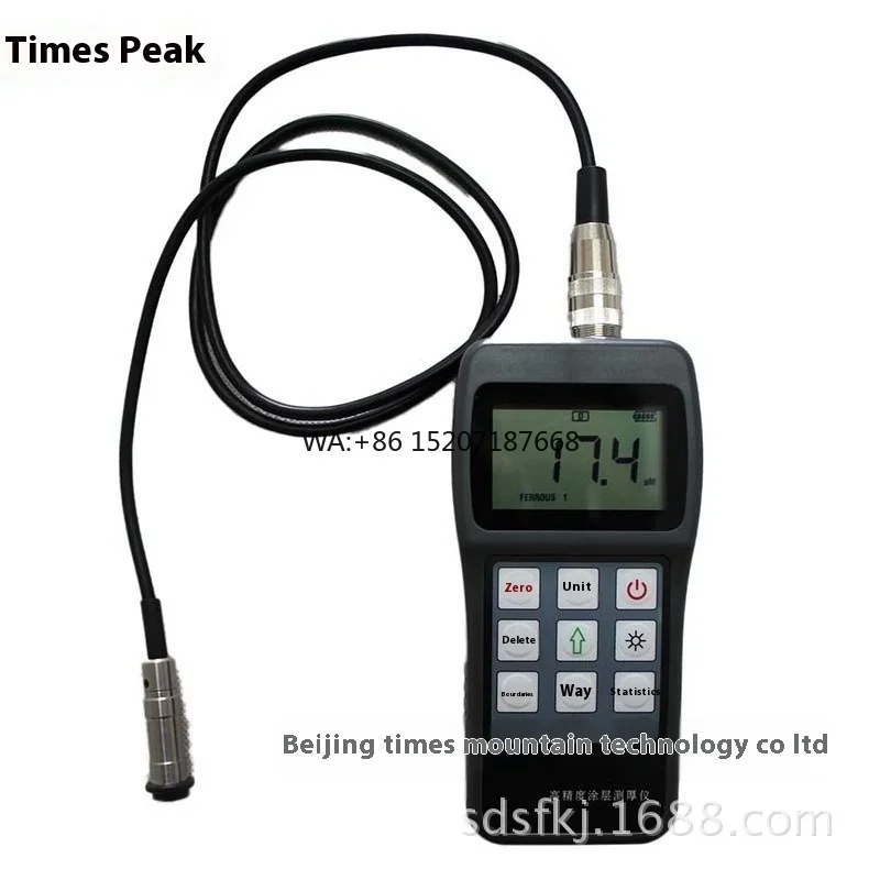 

Электронный прибор для измерения толщины краски Beijing Times TT240 для измерения толщины слоя хромированного и цинкового покрытия