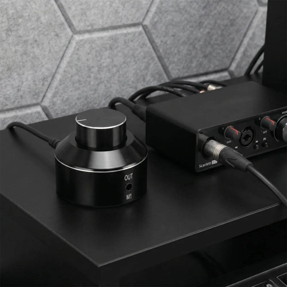 Durable 3.5mm M1 Mini Volume Control Knob Plug and Play 3.5mm Volume Adjust Knob Active Control Home Audio System