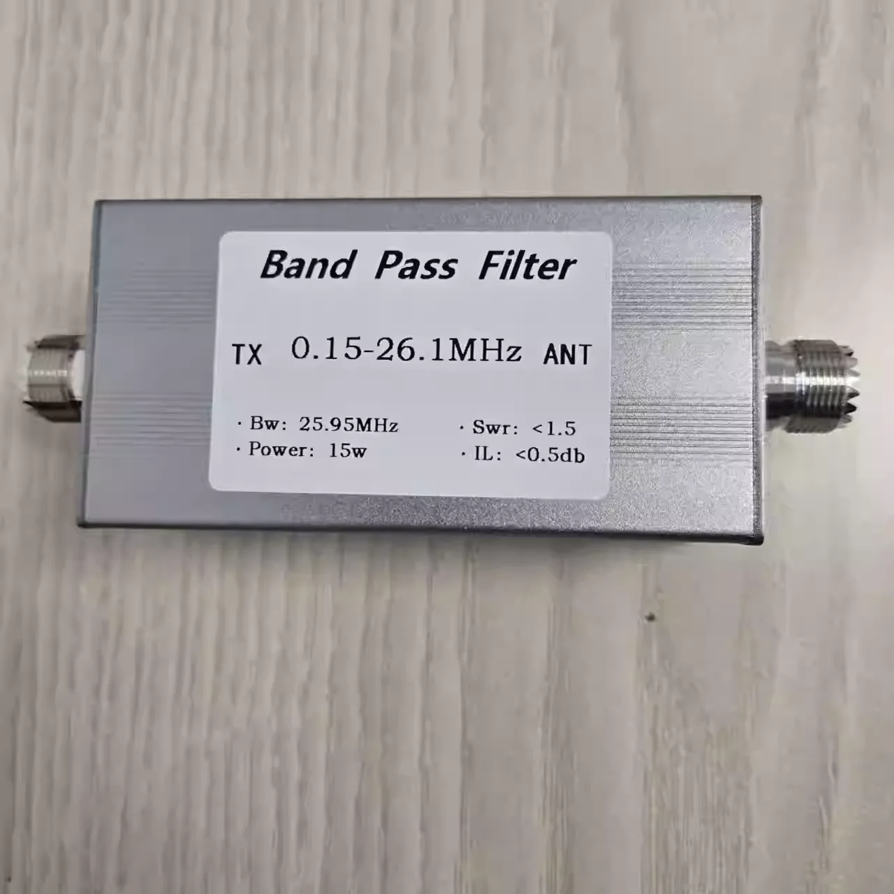 Bandpass filter BPF 150KHz-26.1MHz M Mother Seat BPF 15w