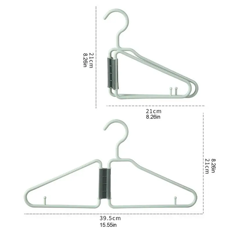 Travel clothes hanger Portable Folding Clothes Hanger Home Wardrobe Storage Rack Drying Rack Save Wardrobe Space Organizer