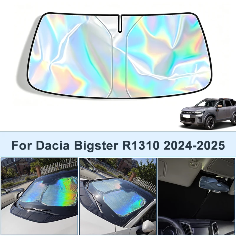 

Foldable Front Windshield Sun Shade For Dacia Bigster R1310 2024-2025 UV Reflective Sun Protection Cover Car Interior Accessory