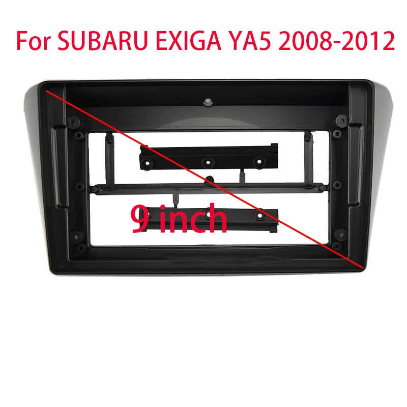 9INCH Double Din Fascia for SUBARU EXIGA YA5 2008-2012 Radio DVD Stereo Panel Dash Mounting Installation Trim Kit Frame Bezel