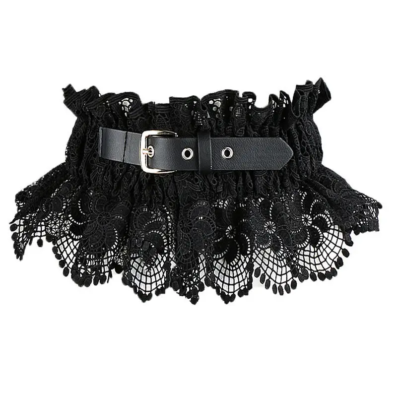 Lace Waist Belt Women Wide Elastic for Dresses and Shirts