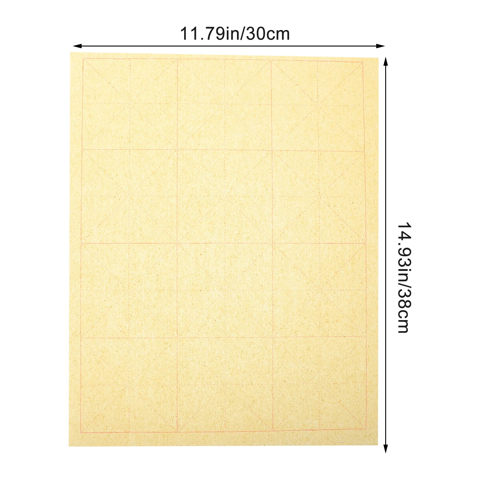 2 pezzi di carta Xuan cinese addensata per esercitazioni di calligrafia per la scrittura a mano, forniture per la scrittura di classe d'arte, carta per schizzi