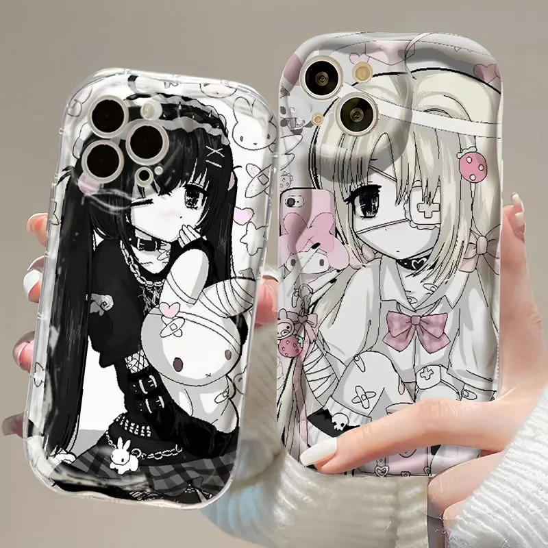 Creative Cute Angel Girl Soft TPU Phone Case For vivo Y31 Y400 Y04 Y39 Y29 Y28 Y03 Y100 Y19s Y78 Y36 Y27 V60 iQOO Z10 Lite 4G 5G