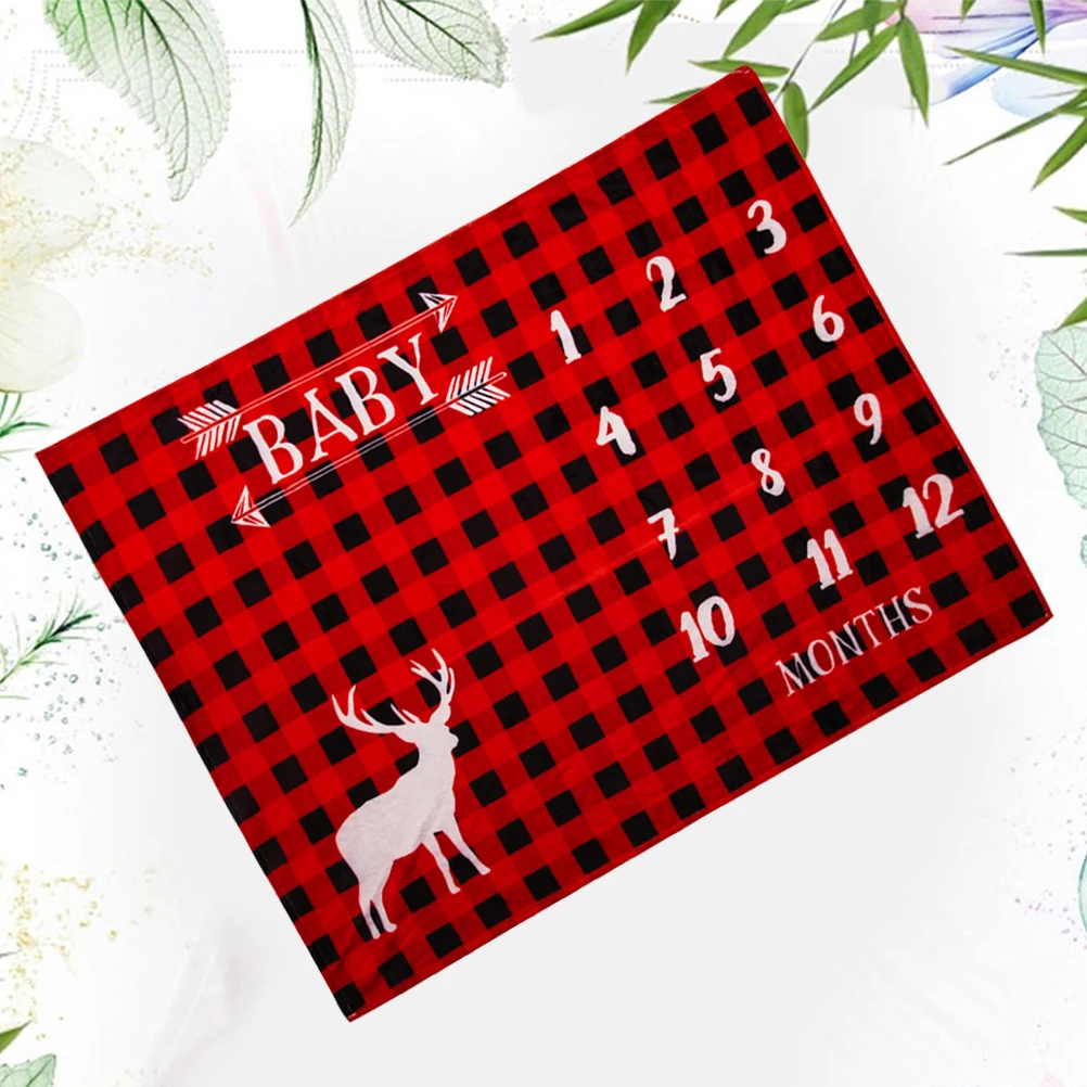 

Christmas Blanket Baby Milestone Photo Shoot Easy Dry Daily Use Cot Pram Toddler Photography Keepsake Gift