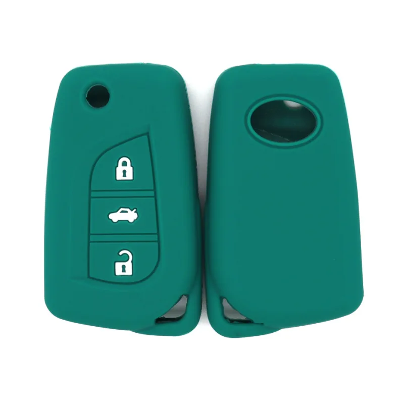 

Fall-proof key cover, suitable for Toyota RV4, Rongfangguan, Ruizhi, Carola, Linc, folding type, 3-buckle silicone key bag