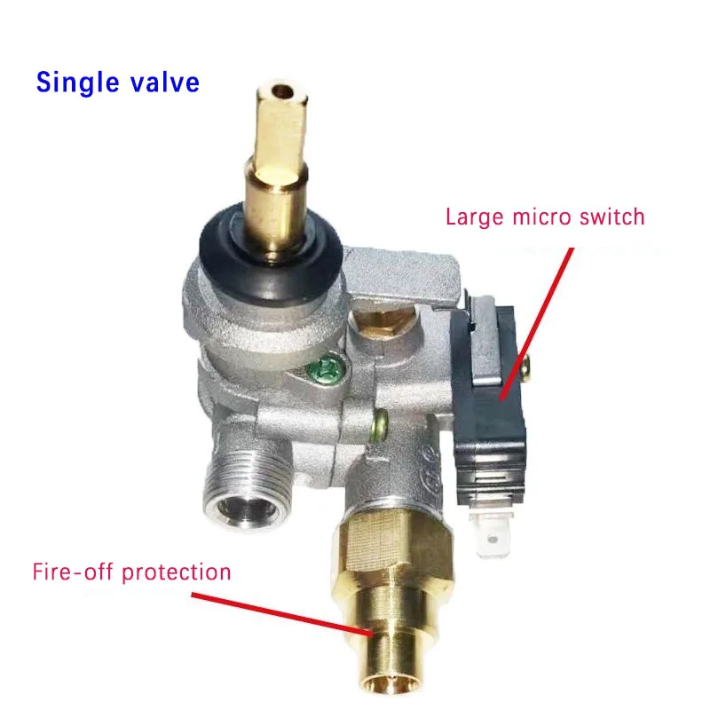 

Универсальный корпус клапана газовой плиты, одинарный распылитель, двойной Dpray, поставляется с большим микропереключателем, защита от пожаротушения