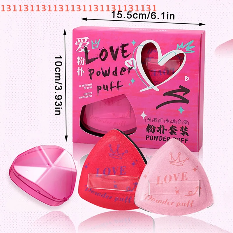 3 قطعة/المجموعة ماكياج الأساس الإسفنج الثلاثي وسادة الإسفنج الرطب الجاف الاستخدام المزدوج لينة عالية الجودة نفخة مستحضرات التجميل قضيب أداة #6