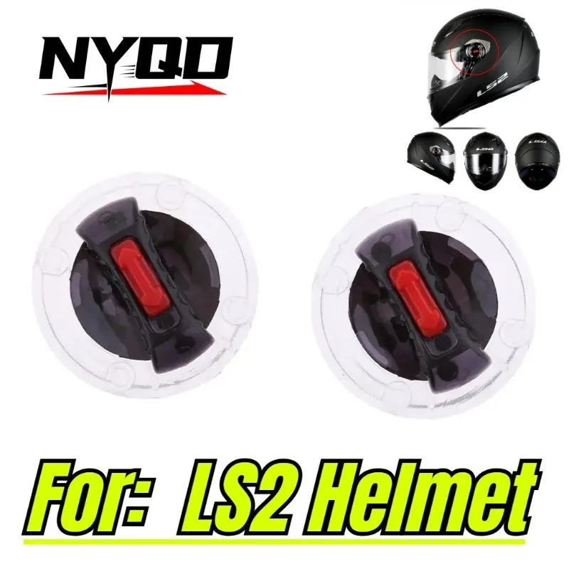 2Pcs Helmet Visor Base Plate Screw Pod Lens Holder Replacement Accessory for LS2 Helmet