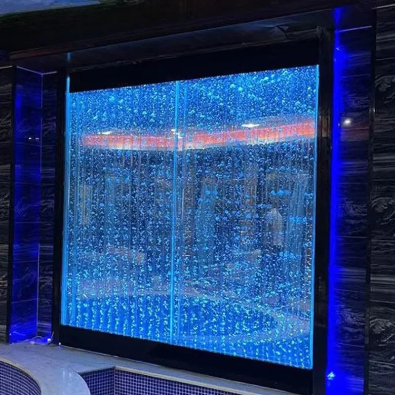 Deposit Price Screen Partition Dimming Water Curtain Wall Bubble Large Acrylic Porch Fish Tank Living Room Aquarium